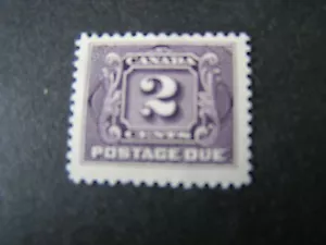 KANADA, SCOTT # J2 2c. VALUE VIOLET 1906-28 PORTO FÄLLIGE AUSGABE MH - Bild 1 von 2