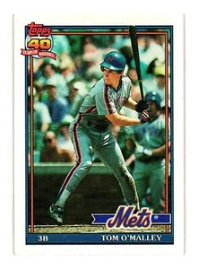 1991 Topps #257 Tom O'Malley New York Mets - Picture 1 of 2
