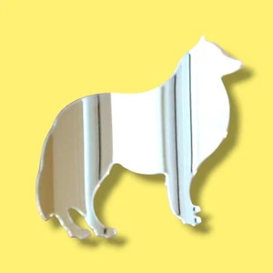 Collie Dog Shaped Acrylic Mirrors - Various Sizes - Picture 1 of 1
