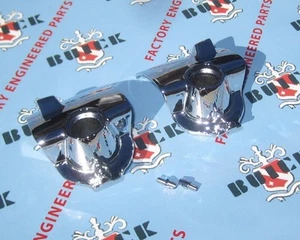 1954 Buick, Cadillac, Windshield Wiper Escutcheons. Pair. Chrome - Picture 1 of 1
