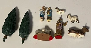 Mr. Christmas CHRISTMAS IN BETHLEHEM Replacement Figures Lot Shepherd Sheep Cow - Picture 1 of 10