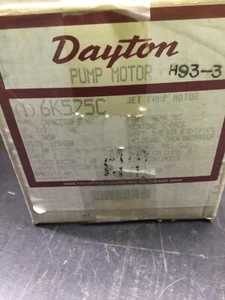 Dayton Jet Pump Motor (6K575C) - Picture 1 of 3