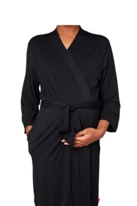 Magnetic Me Maternity Robe Nursing Postpartum Black Onyx Sm-Med Fits Sizes 4-10 - Picture 1 of 6