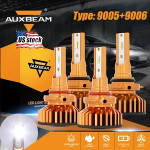 AUXBEAM For 1994-1998 Chevy C10 C/K 1500 Tahoe Silverado 9005 9006 LED Headlight - Imagen 1 de 12