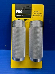 GT BMX Aluminum Bike Pegs Fits 3/8 Axle ( Pair ) - Back or Front Wheel - Picture 1 of 5