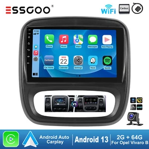 Für Opel Vivaro B Renault Trafic 14-19 Carplay Autoradio Android 13 2+64G Kamera - Bild 1 von 13