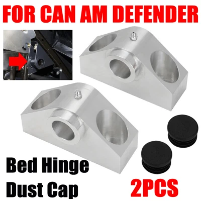 Dump Bed Hinge & Dust Cap Aluminum For Can Am Defender HD models 2016+ UTV / SXS - Image 1 of 4