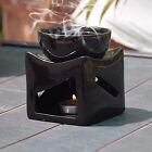Ceramic Candle Operated Aroma Burner Oil Diffuser Large Bowl with 1 Tealight