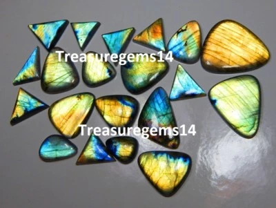 Labradorita Trillón" 250 Ct Natural Venta al por mayor Lote Multi Fuego Cabujón Piedras Preciosas Foto 1 de 2