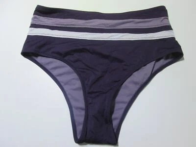 Mossimo Mujer Talla S Bikini Parte Inferior Púrpura Cintura Alta Cheeky Elastizado Traje de Baño Foto 1 de 4