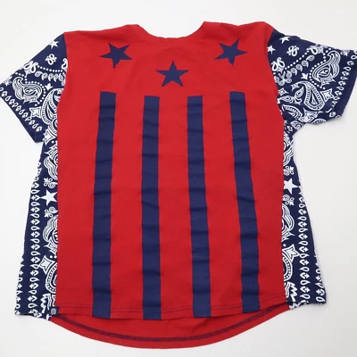 Camiseta masculina Research Development 3XL listras estrela bandana ocidental - Imagem 1 de 4