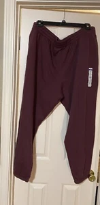Terra & Sky Damen Plus Core Sweatpant - Burgundy 2X (20W-22W) Comfort Waist - Bild 1 von 9