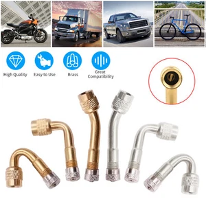2PCS Tire Wheel Valve Stem Extension 45 90 135 Degree for Car Truck RV Universal - Picture 1 of 19