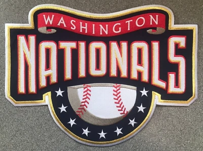 2005-10 ERA WASHINGTON NATIONALS MLB BASEBALL HUGE XL 14.75" TEAM LOGO PATCH - Image 1 of 4