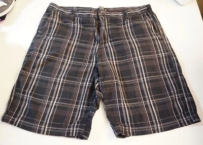 APT.9 MEN'S BLACK CHECKERED SHORTS W/ POCKETS SIZE 38 Foto 1 de 3