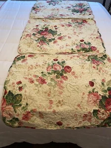 3 standard floral pillow shams - Picture 1 of 1