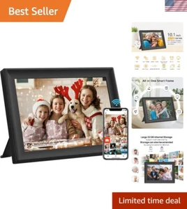 10.1 Inch WiFi Digital Photo Frame – 32GB Memory, Video & Multi-Function Display - Picture 1 of 11