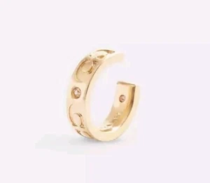NEW COACH Ear Cuff Gold Plated Kissing CQ737 Earring - Picture 1 of 2