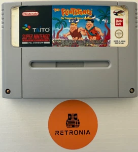 Flintstones Treasure Of Sierra Madrock Super Nintendo SNES carrello gioco versione UK - Foto 1 di 5