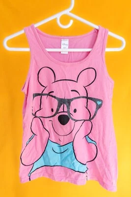 Camiseta sin mangas Disney Winnie the Pooh rosa - talla S, 100 % algodón Foto 1 de 4