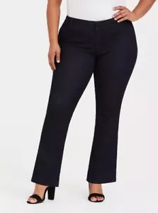 Torrid Denim Women's Plus Size 24R Slim Boot Trouser Jeans Stretch Premium Navy - Picture 1 of 14