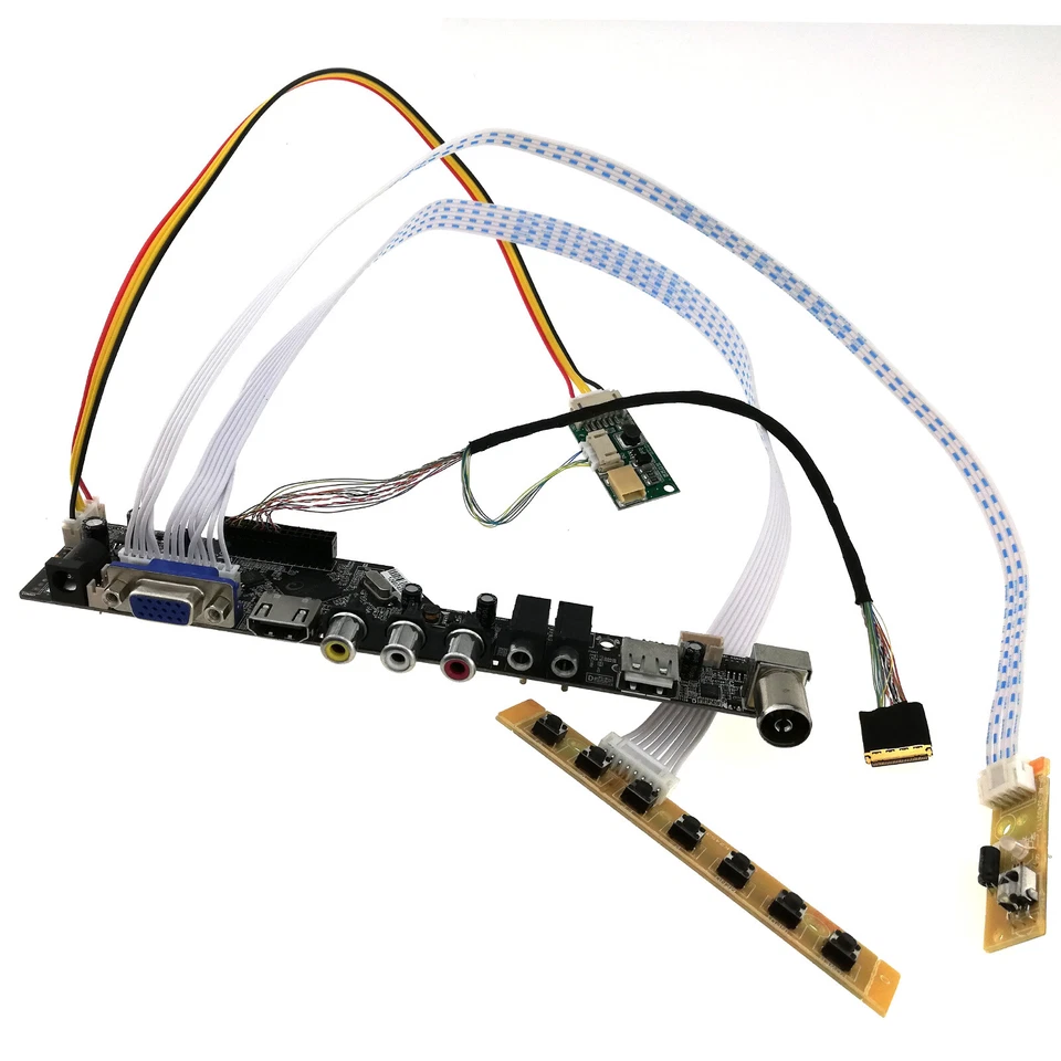 HDMI USB VGA TV RF Port Audio Controller for iPad 1 2 LTN097XL01 LP097X02 LCD - Image 1 of 4