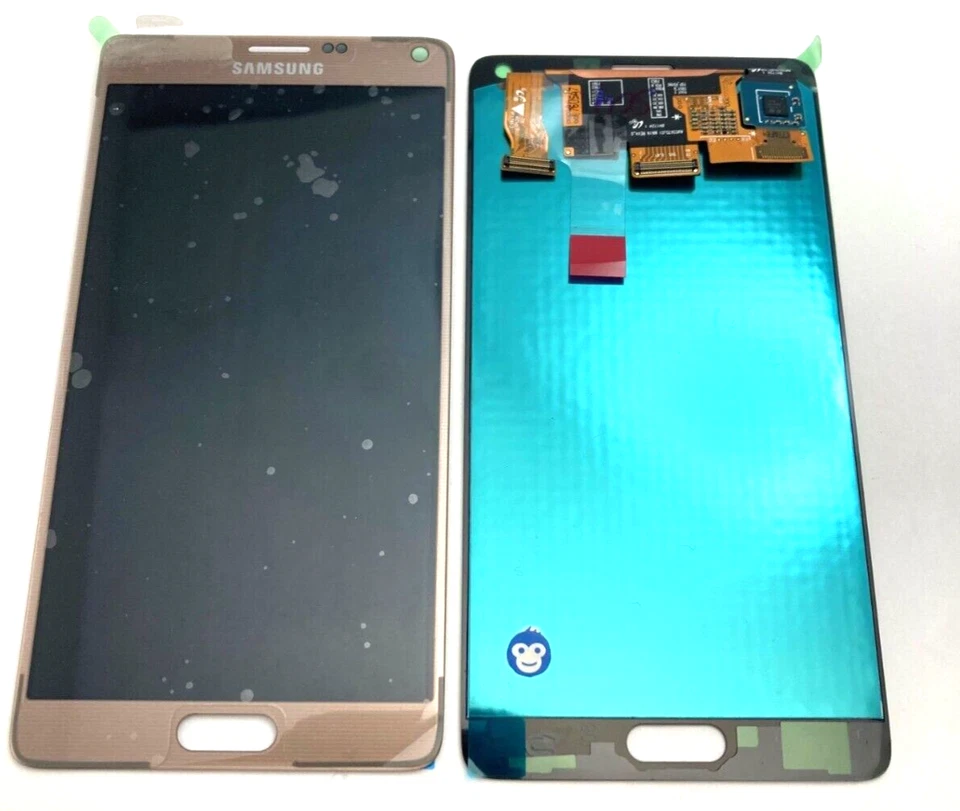 ORIGINAL SAMSUNG NOTE 4 N910 GOLD GH97-16565C LCD SERVICE PACK NEUES DISPLAY - Bild 1 von 1