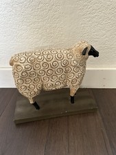 David Harden Collectible Folk Art Primitive Decor Sheep Lamb Farmhouse Decor