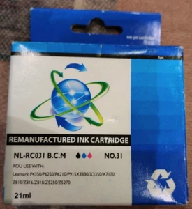 Reman NL-RC031 BCM No. 31 ink cartridge for Lexmark P4350/6250/6210 + (see desc) - Picture 1 of 3