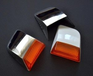 Set of Front Side Indicator Lights+Stainless Steel Covers for Volvo FH II/FM II - Afbeelding 1 van 5