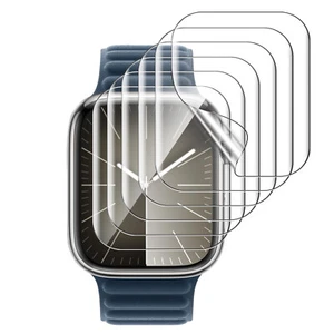 Paquete de 6 protectores de pantalla para Apple Watch Series 10 42 mm 46 mm película TPU antiarañazos - Imagen 1 de 12
