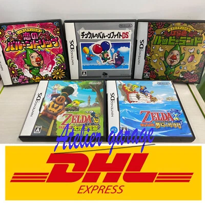 Nintendo DS Tingle's Balloon Trip+Happy Land+Balloon Fight + 2 Zelda 5 Set Japan - Image 1 of 4