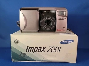SAMSUNG Impax 200i Auto Macro 28-60mm Zoom Point & Shoot APS Film Camera w/ Box - Picture 1 of 9