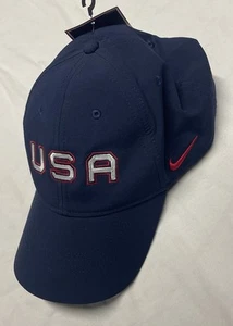Cappello berretto Nike USA hockey Legacy 91 Dri Fit blu cinturino posteriore - Foto 1 di 11