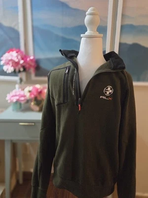 Jersey Ralph Lauren RLX Performance Cuarto Cremallera Verde Mediano Foto 1 de 4