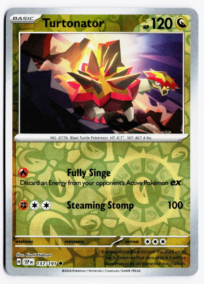 Turtonator 137/191 SV08: Surging Sparks Reverse Holo - Image 1 of 2