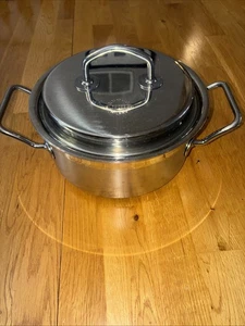 Silga Teknika 20 cm Edelstahl Kasserolle mit Deckel - Made in Italy - Bild 1 von 6