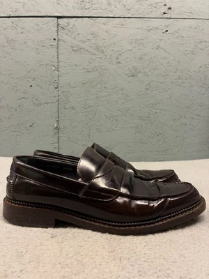 Dolce & Gabbana Penny Mocasines Para Hombre 7.5 Cuero Marrón Hecho en Italia Zapatos de Vestir Foto 1 de 4