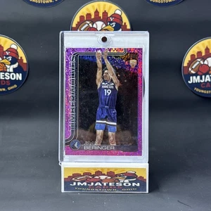 Topps 2024-2025  Joan Beringer Pink Sand Glitter Rookie Basketball Card RC - Picture 1 of 2