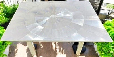 selenite Dining Table Luxury Home Balcony Kitchen Furniture Hallway Deco - Image 1 of 4