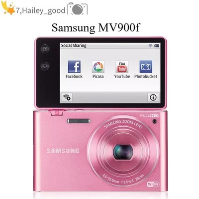 Samsung MV900f Digital Camera 16.1 MP Tiltable Screen Touch Screen Pink - Image 1 of 4