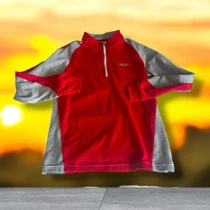 Footjoy Junior Youth Large 1/4 Zip Long Sleeve Pullover Red Logo Golf Fj - Bild 1 von 6