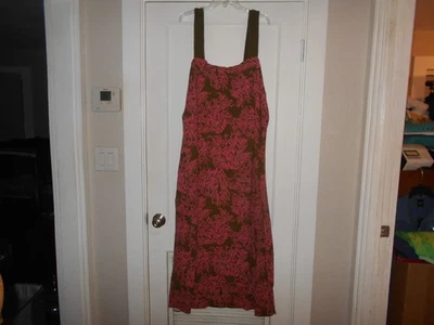 Liz Claiborne Green & Coral Long Sundress Size 3X - Image 1 of 4