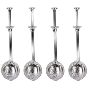 4Pcs Stainless Steel Tea Infuser Tea Strainer Sugar Flour Sifters Powdered Su... - Picture 1 of 6