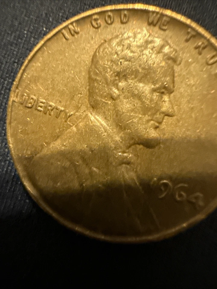1964 Lincoln Memorial Penny RARE with Liberty L on edge No Mint Mark dd  - Image 1 of 4