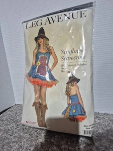 Vestido y sombrero Leg Avenue Antiguo Nuevo Stock Girasol Espantapájaros Adulto Mujer Talla S/M - Imagen 1 de 1