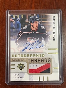 Luca Del Bel Belluz Autographed Debut Threads /199 2024-25 UD Ultimate Coll - Picture 1 of 2