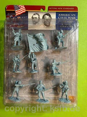 1/32 - 1/24 Conte US Bürgerkrieg Nordstaaten Union Infanterie Soldaten Figuren - Bild 1 von 4