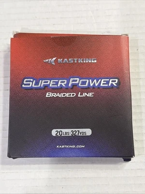 Kastking Superpower Geflochtene Angelschnur - Abriebfest 20lb 327 Yds Grau - Bild 1 von 2