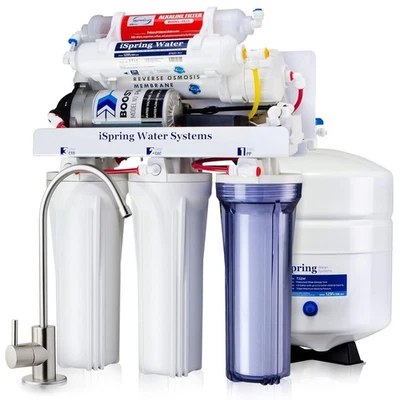 iSpring RCC7P-AK, 6-Stage Reverse Osmosis System Alkaline Water Filter - Image 1 of 3